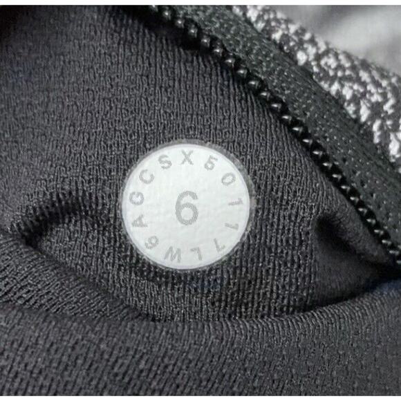 Lululemon Pace Rival Crop Tights 22” Luxtreme Hazy Days Black White sz 6 / S - Picture 10 of 15